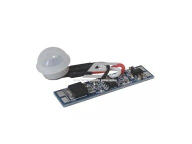 LED juostos judesio jutiklis | PIR | 12-24VDC | 96-192W | 8A | 55x10mm | baltas | montuojamas į profilį | PROF-DIM-PIR | 1021227350005 LED juostos judesio jutiklis | PIR | 12-24VDC | 96-192W | 8A | 55x10mm | baltas | montuojamas į profilį | PROF-DIM-PIR | 1021227350005