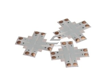Kontaktas | jungtis LED juostai | 12V | 2pin | 10mm | X tipo | lankstus Kontaktas | jungtis LED juostai | 12V | 2pin | 10mm | X tipo | lankstus