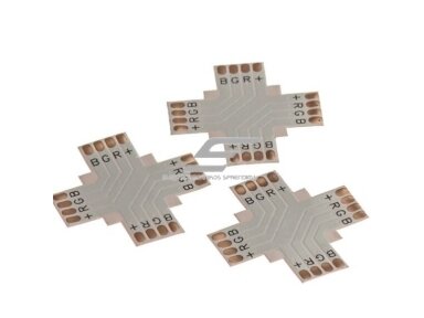 Kontaktas | jungtis LED RGB juostai | 12V | 4pin | 10mm | H tipo | lankstus Kontaktas | jungtis LED RGB juostai | 12V | 4pin | 10mm | H tipo | lankstus