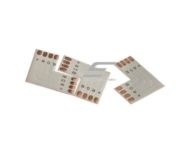 Kontaktas | jungtis LED RGB juostai | 12V | 4pin | 10mm | L tipo | lankstus Kontaktas | jungtis LED RGB juostai | 12V | 4pin | 10mm | L tipo | lankstus