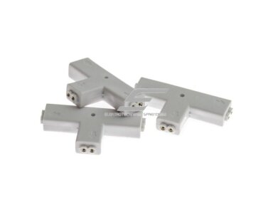 Kontaktas | jungtis LED juostai | 12V | 2pin | 8mm | T tipo | tvirtas Kontaktas | jungtis LED juostai | 12V | 2pin | 8mm | T tipo | tvirtas