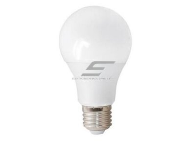 LED lemputė E27 | 9W | 3000K | 720lm | A60 | 270° | 230V | CRI≥80 | 25 000h | Ø60x110 mm | 4779041466088 LED lemputė E27 | 9W | 3000K | 720lm | A60 | 270° | 230V | CRI≥80 | 25 000h | Ø60x110 mm | 4779041466088