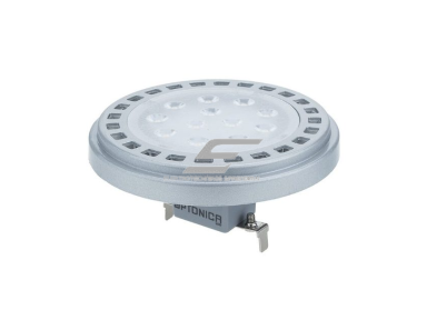 Kryptinė LED lemputė G53 Optonica SP15-A3 | disko formos | 15 W | 2700 K | 1050 lm | 30° | 111 × 58 mm | sidabrinė | IP20