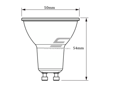 Kryptinė LED lemputė | stiklinė GU10 | 4,9W | 230V | 550lm | 4000K | Philips Kryptinė LED lemputė | stiklinė GU10 | 4,9W | 230V | 550lm | 4000K | Philips
