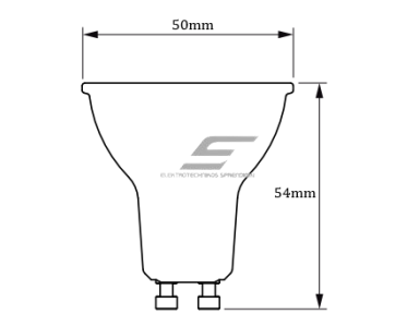 Kryptinė LED lemputė | stiklinė GU10 | 3,9W | 2700K | 265lm | 230V | Philips Kryptinė LED lemputė | stiklinė GU10 | 3,9W | 2700K | 265lm | 230V | Philips