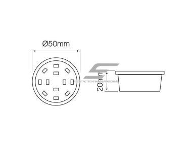 LED lemputė | MR16 | 5W | 220-260V | 4000K | 400lm | Ø50x20mm | keramikinė | LED Line | 5901583247293 LED lemputė | MR16 | 5W | 220-260V | 4000K | 400lm | Ø50x20mm | keramikinė | LED Line | 5901583247293