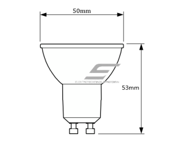 Kryptinė LED lemputė | stiklinė | GU10 | 5W | 4000K | 410lm | LED line | 5901583248313 Kryptinė LED lemputė | stiklinė | GU10 | 5W | 4000K | 410lm | LED line | 5901583248313