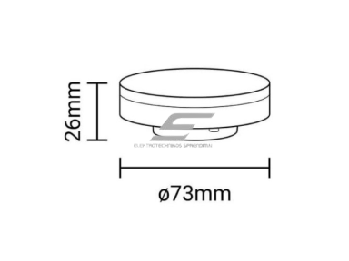 LED lemputė GX53 Optonica SP7-A1 | plokščios formos | 7 W | 4500K | 560 lm | 180° | 74 × 25 mm | balta | IP20 LED lemputė GX53 Optonica SP7-A1 | plokščios formos | 7 W | 4500K | 560 lm | 180° | 74 × 25 mm | balta | IP20