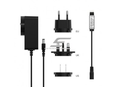LED juostos stiprintuvas | maitinimo adapteris | 12VDC | 1,5m | Sonoff | KZ1202000