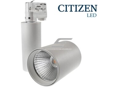 LED šviestuvas ant bėgelio | nukreipiamo spindulio | 40W | 230V | 3000K | 3200lm | Ø100x135mm | IP20 | CITIZEN | TRYCO | Track light LED LED šviestuvas ant bėgelio | nukreipiamo spindulio | 40W | 230V | 3000K | 3200lm | Ø100x135mm | IP20 | CITIZEN | TRYCO | Track light LED