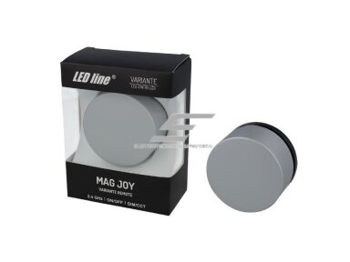 Belaidis LED apšvietimo valdymo pultelis | reguliatorius | dimeris | pasukamas | 2,4GHz | su magnetu | pilkas/juodas | sistemai VARIANTE | TUYA | LED line | MAG JOY | 5907777476937 Belaidis LED apšvietimo valdymo pultelis | reguliatorius | dimeris | pasukamas | 2,4GHz | su magnetu | pilkas/juodas | sistemai VARIANTE | TUYA | LED line | MAG JOY | 5907777476937