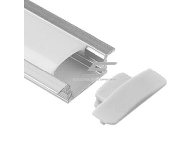 Profilis LED juostai | B-tipo | 3m | potinkinis | įleidžiamas | skaidraus stiklas Profilis LED juostai | B-tipo | 3m | potinkinis | įleidžiamas | skaidraus stiklas