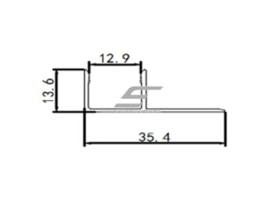 Profilis LED juostai | L-tipo | 3m | tinkuojamas (po tinku, gipsu) | 4772124005020 Profilis LED juostai | L-tipo | 3m | tinkuojamas (po tinku, gipsu) | 4772124005020
