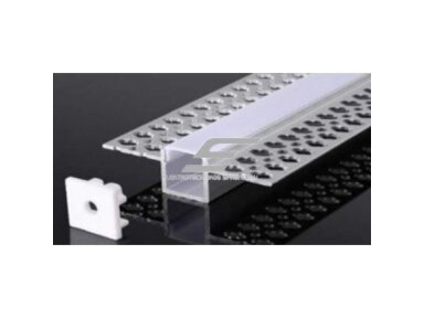 Profilis LED juostai | M-tipo | 3m | tinkuojamas (po tinku, gipsu) | 4772124005051 Profilis LED juostai | M-tipo | 3m | tinkuojamas (po tinku, gipsu) | 4772124005051