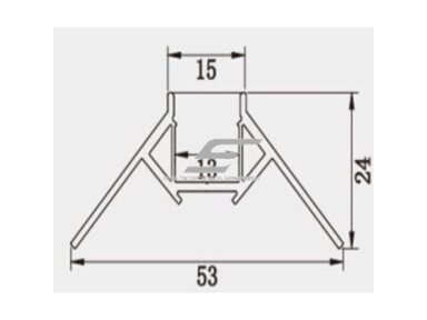 Profilis LED juostai | N-tipo | 3m | tinkuojamas (po tinku, gipsu) | 4772124005068 Profilis LED juostai | N-tipo | 3m | tinkuojamas (po tinku, gipsu) | 4772124005068