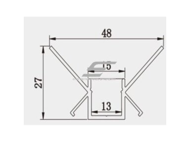 Profilis LED juostai | O-tipo | 3m | tinkuojamas (po tinku, gipsu) | 4772124005075 Profilis LED juostai | O-tipo | 3m | tinkuojamas (po tinku, gipsu) | 4772124005075
