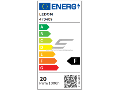 LED lauko teritorijos prožektorius | 20W | 230V | 4000K | 1600lm | IP65 | SMD | juodas | LEDOM | 5907777470409