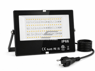 LED RGB išmanus lauko prožektorius | su APP valdymu | 80W | RGB + šiltai balta 2700K | IP66 | 7900lm | aliuminis korpusas LED RGB išmanus lauko prožektorius | su APP valdymu | 80W | RGB + šiltai balta 2700K | IP66 | 7900lm | aliuminis korpusas