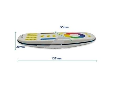 LED valdymo pultelis RGB +Šiltai/šaltai balta | 4 kanalai | Mi Light | 2029138200050