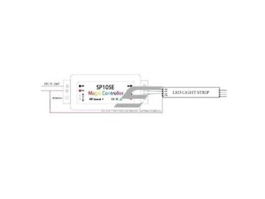 LED šviesos efektų valdiklis | 5-24VDC | ant laido | Bluetooth | C-8231 LED šviesos efektų valdiklis | 5-24VDC | ant laido | Bluetooth | C-8231