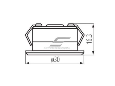 LED panelė | 1W | 230V | 4000K | 40lm | Ø30x16,3mm | įleidžiam | IP65 | Kanlux | IMBER | 23520