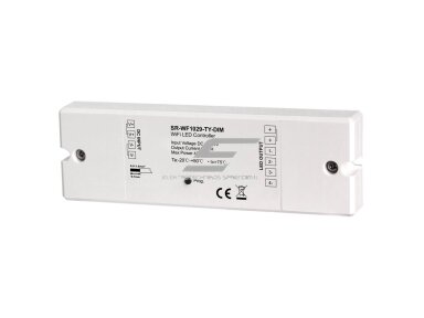 LED valdiklis | 12-24V | 4x4A | vienos spalvos | TUYA | Wi-FI | Sunricher LED valdiklis | 12-24V | 4x4A | vienos spalvos | TUYA | Wi-FI | Sunricher