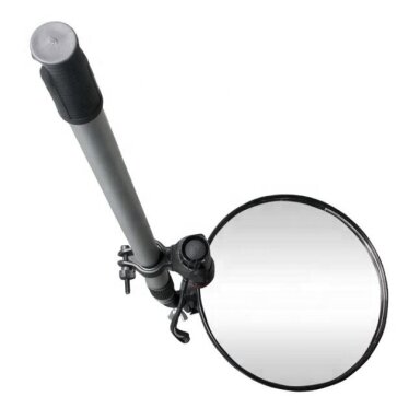 Teleskoopiline kontrollpeegel LED valgustiga | peegel Ø220mm | 64,5-112,5cm | alumiinium Teleskoopiline kontrollpeegel LED valgustiga | peegel Ø220mm | 64,5-112,5cm | alumiinium