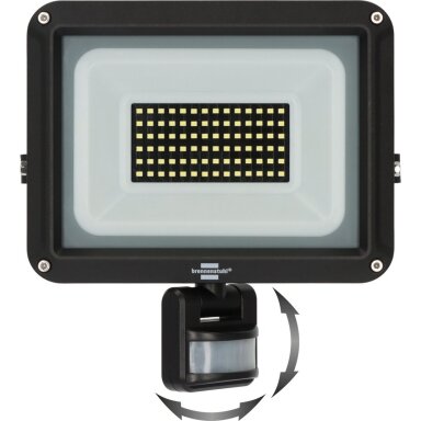 LED āra prožektors ar kustības sensoru 50W | 230V | 6500K | 5800lm | IP65 | melns | JARO 7060 P Brennenstuhl LED āra prožektors ar kustības sensoru 50W | 230V | 6500K | 5800lm | IP65 | melns | JARO 7060 P Brennenstuhl