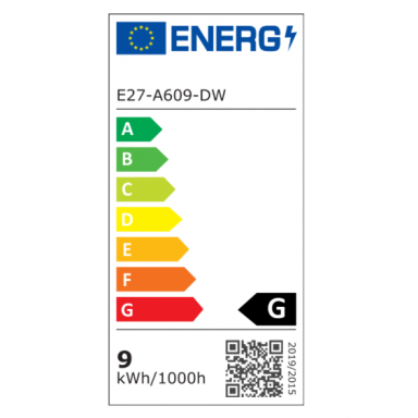 LED spuldze E27 | 9W | 4000K | A60 | 720 lm | 270° | 230V | CRI ≥80 | 25 000 h | Ø60x110 mm | 4779041466095 LED spuldze E27 | 9W | 4000K | A60 | 720 lm | 270° | 230V | CRI ≥80 | 25 000 h | Ø60x110 mm | 4779041466095