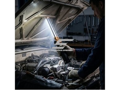 LED darbinis žibintuvėlis | prožektorius | 400lm | 3,7V | 2Ah | įkraunamas | kompaktiškas | nešiojamas | lankstomas | IP20 | Brennenstuhl | Sansa 400A | 1177370 | 4007123657711 4