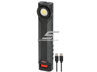 Įkraunamas LED rankinis prožektorius | USB-C / rankinis įkrovimas | 600 lm | 6500 K | 3 ryškumo lygiai | IP54 | Brennenstuhl HL 600 AD Įkraunamas LED rankinis prožektorius | USB-C / rankinis įkrovimas | 600 lm | 6500 K | 3 ryškumo lygiai | IP54 | Brennenstuhl HL 600 AD