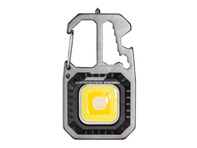 Daugiafunkcinis mini darbo šviestuvas | 10W COB LED | 500 lm | 6000K | USB-C įkraunamas | 7 darbo režimai | magnetinis tvirtinimas + kabliukas | IP55 Daugiafunkcinis mini darbo šviestuvas | 10W COB LED | 500 lm | 6000K | USB-C įkraunamas | 7 darbo režimai | magnetinis tvirtinimas + kabliukas | IP55