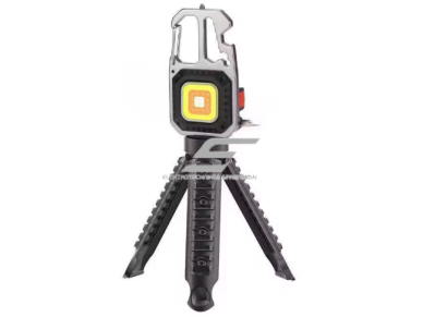Daugiafunkcinis mini darbo šviestuvas | 10W COB LED | 500 lm | 6000K | USB-C įkraunamas | 7 darbo režimai | magnetinis tvirtinimas + kabliukas | IP55  2