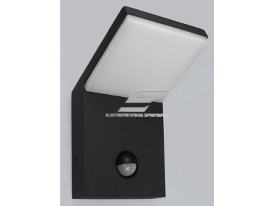 LED fasadinis | sieninis lauko šviestuvas | 9,5W | 230V | 2500-3000K | 680lm | su PIR judesio jutikliu | juodas | Preston LED fasadinis | sieninis lauko šviestuvas | 9,5W | 230V | 2500-3000K | 680lm | su PIR judesio jutikliu | juodas | Preston