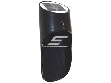 LED fasadinis | sieninis lauko šviestuvas | 1W | 4000K | su MW saulės jutikliu | juodas/pilkas LED fasadinis | sieninis lauko šviestuvas | 1W | 4000K | su MW saulės jutikliu | juodas/pilkas