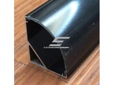 Profilis LED juostai | kampinis | 3m | juodas | 4772124004771 Profilis LED juostai | kampinis | 3m | juodas | 4772124004771