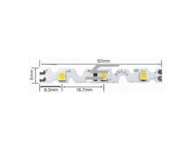Nehermetiška LED juosta | 9,6W/m | 12V | 6500K | IP33 | 72LED/m Nehermetiška LED juosta | 9,6W/m | 12V | 6500K | IP33 | 72LED/m