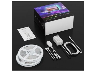 LED juostos komplektas su Wi-Fi valdikliu ir maitinimo šaltiniu | 24W | 5VDC | RGB | 10m | Smart Life | TUYA | Gosund | SL3 | 6972391282324 4
