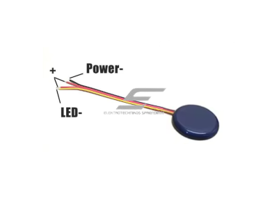 LED juostos mikrobangų radarinis judesio jutiklis | 3.7-24VDC | 5A | 5.8GHz | juodas | ES-LRBNW | -