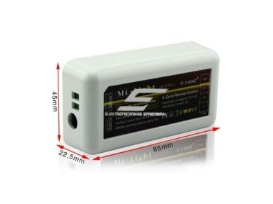 LED juostos valdymo sistemos imtuvas | 10A | 12-24VDC | 1 kanalas | Mi Light | 2027849300052 1