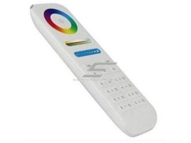 LED RGB+W+WW juostų nuotolinio valdymo pultelis | 240-384W | 12-24VDC | 2,4G | 8 kanalai