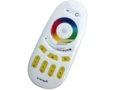 LED juostų nuotolinio valdymo pultelis | 192-384W | 12-24VDC | 2,4G | 4 kanalai | RGB+W spalvų