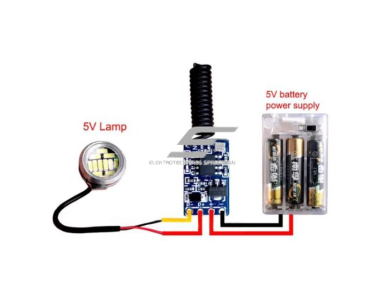 Belaidis LED ir įrangos nuotolinio valdymo jungiklis | 3,5-20V | 433MHz | juodas 2 Belaidis LED ir įrangos nuotolinio valdymo jungiklis | 3,5-20V | 433MHz | juodas 2