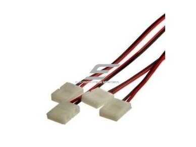 Kontaktas | jungtis LED juostai | 12V | 2pin | 8mm | IP20 | su pajungimo laidu