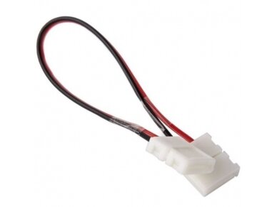 Kontaktas | jungtis LED juostai | 12V | 2pin | 10mm | IP20 | su pajungimo laidu + 2xkontaktai Kontaktas | jungtis LED juostai | 12V | 2pin | 10mm | IP20 | su pajungimo laidu + 2xkontaktai