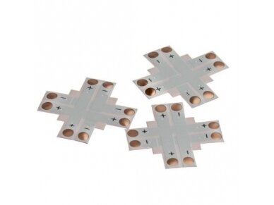 Kontaktas | jungtis LED juostai | 12V | 2pin | 8mm | X tipo | lankstus Kontaktas | jungtis LED juostai | 12V | 2pin | 8mm | X tipo | lankstus
