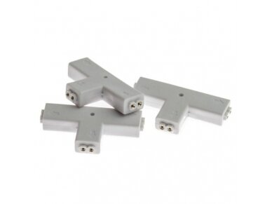 Kontaktas | jungtis LED juostai | 12V | 2pin | 8mm | T tipo | tvirtas Kontaktas | jungtis LED juostai | 12V | 2pin | 8mm | T tipo | tvirtas