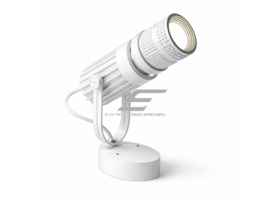LED kryptinis lubinis šviestuvas | COB | 20 W | 240 lm | reguliuojamas kampas | dimeriuojamas | 3500 K | baltas | IP44 | aliuminis 1 LED kryptinis lubinis šviestuvas | COB | 20 W | 240 lm | reguliuojamas kampas | dimeriuojamas | 3500 K | baltas | IP44 | aliuminis 1