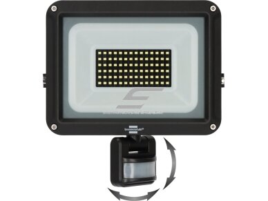 LED lauko teritorijos prožektorius su judesio jutikliu | 50W | 230V | 6500K | 5800lm | IP65 | juodas | Brennenstuhl | JARO 7060 P | 4007123684984 1 LED lauko teritorijos prožektorius su judesio jutikliu | 50W | 230V | 6500K | 5800lm | IP65 | juodas | Brennenstuhl | JARO 7060 P | 4007123684984 1