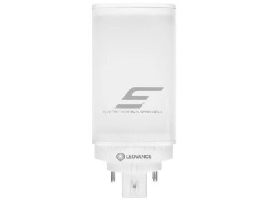 LED lemputė DULUX T/E | GX24q-2 | 6W | 230V | 630lm | 3000K | HF | analogas (liuminescencinė-kompaktinė lempa 13W) | Ledvance